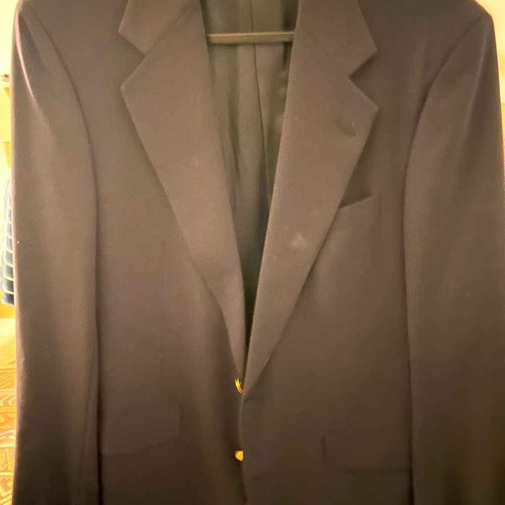 Elegant Navy Blue Men's Blazer 41 Long